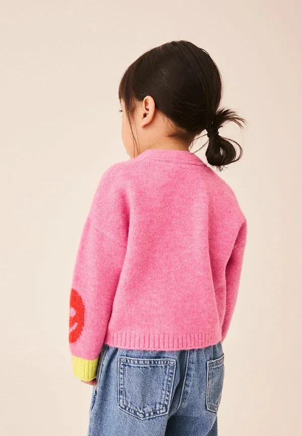 Кардиган из полиэстера Regular Fit V-neck Cardigan Next, Pink, розовый — фото 2