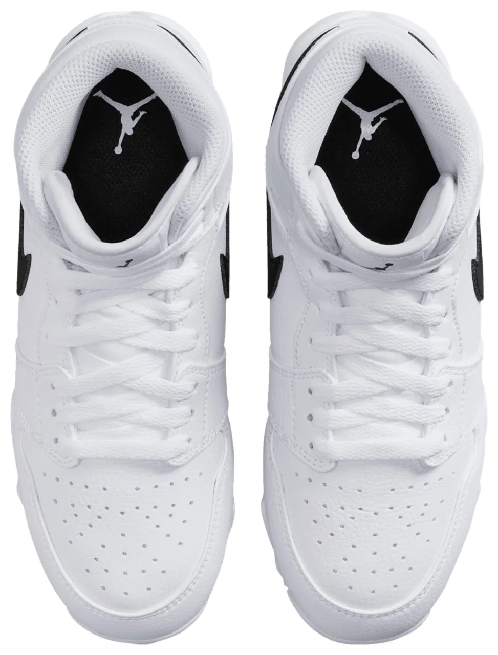 Бутсы для мальчиков AJ 1 Mid Cleats Jordan, черный/белый — фото 4