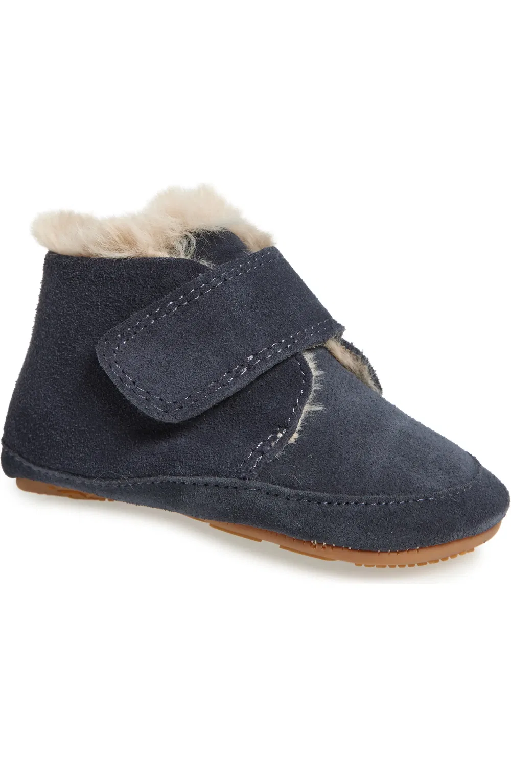 Детские ботинки водонепроницаемые на липучке Shloofy OLD SOLES, Navy Suede