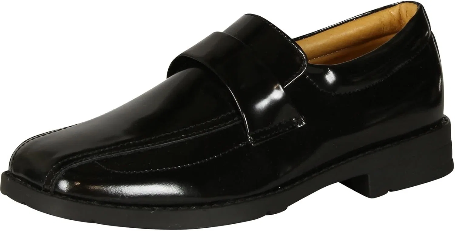 Детские туфли-лоферы для мальчиков Robertino Boys 321 Slip On Loafers Shoes, Black