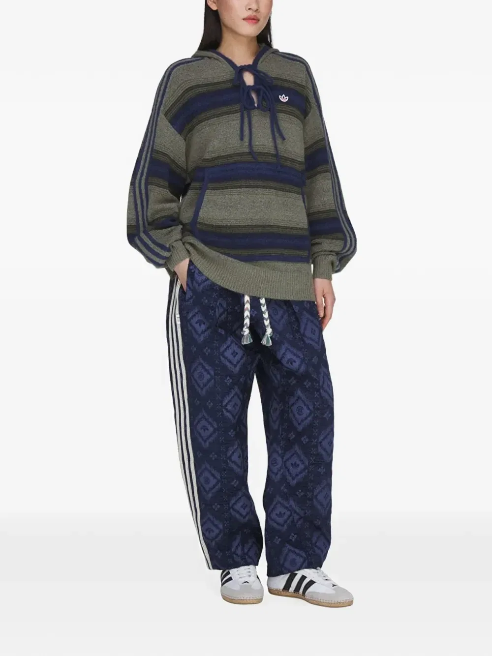 Толстовка CLOT Baja от Эдисона Чена Adidas, зеленый — фото 3