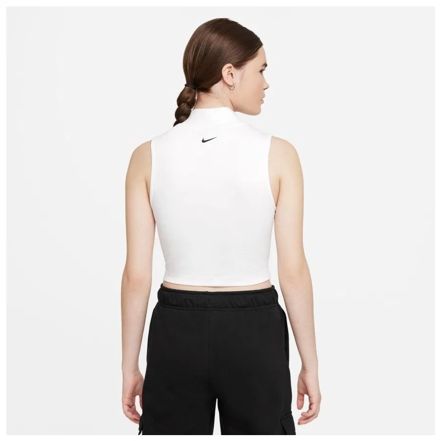 Топ с воротником-стойкой Nike Sportswear Mock-Neck, Белый — фото 2