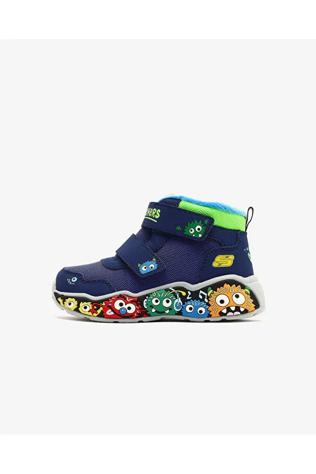 Детские ботинки для девочек на плоской подошве Play Scene Little Boy's Navy Blue Boot Skechers, Синий