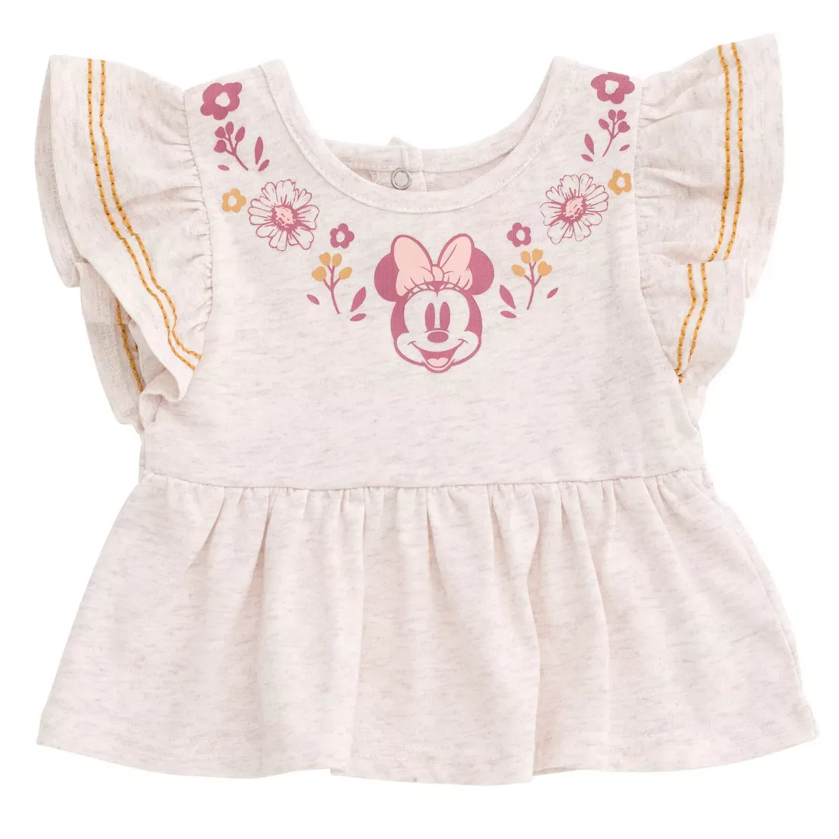 Детский комплект для девочек с принтом Peplum Tank Top and Cotton Gauze Pants Outfit Set Disney Minnie Mouse, Minnie Mouse — фото 4
