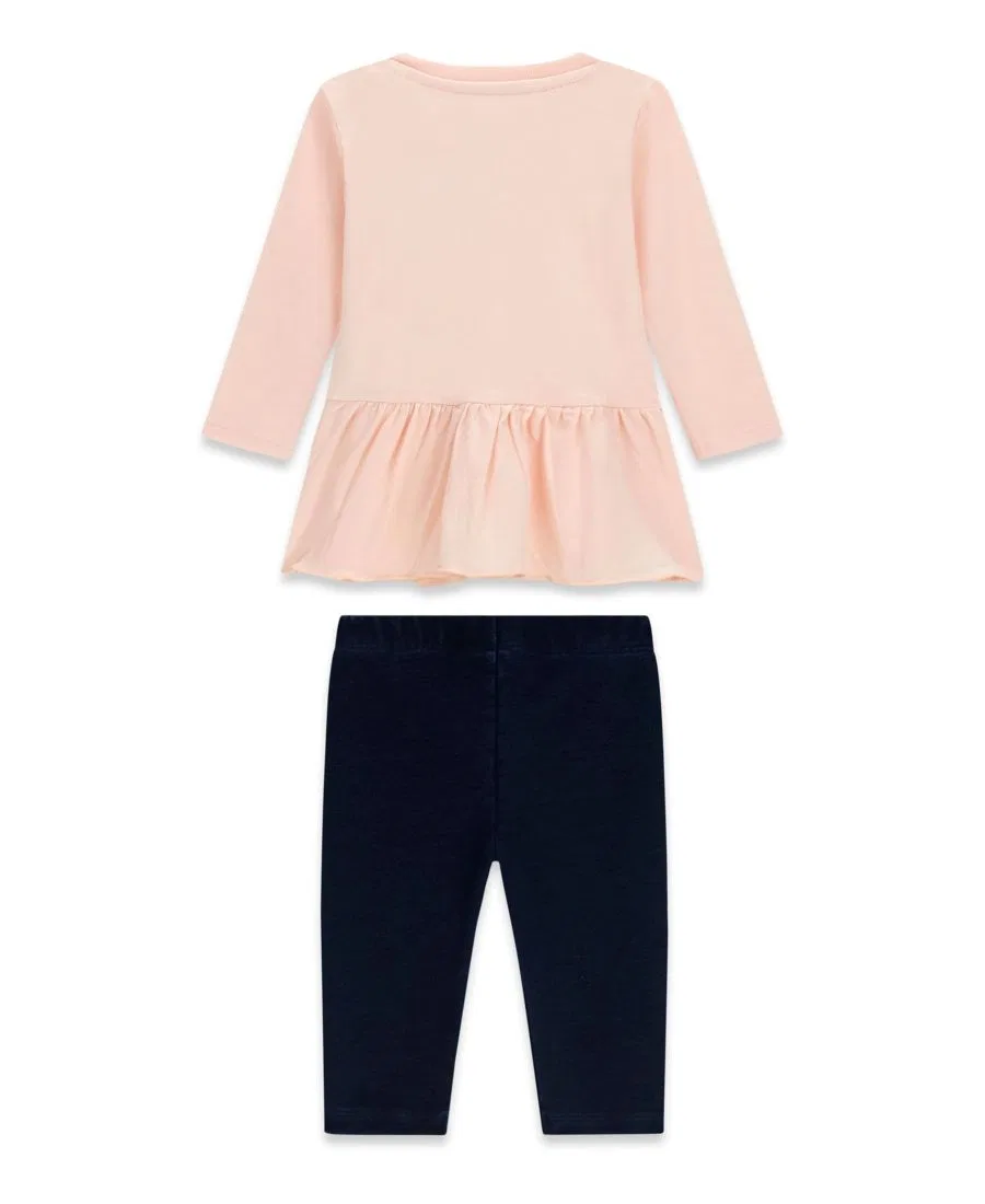 Комплект: топ с длинным рукавом и джинсовые леггинсы GUESS, Blush Denim Blue — фото 2