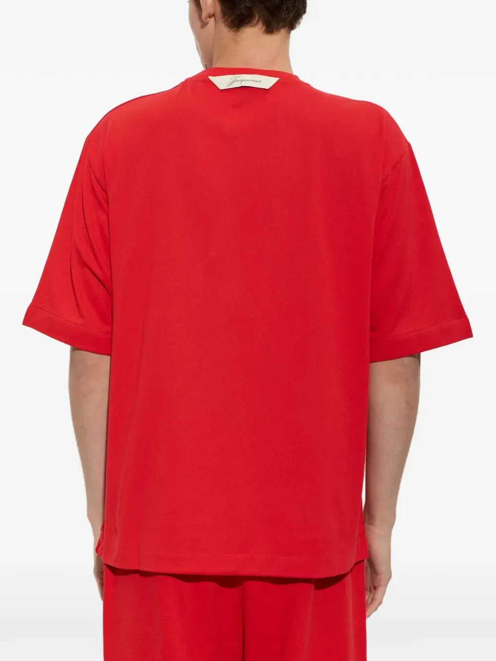 Футболка с короткими рукавами The Rond Carré JACQUEMUS, красный — фото 4