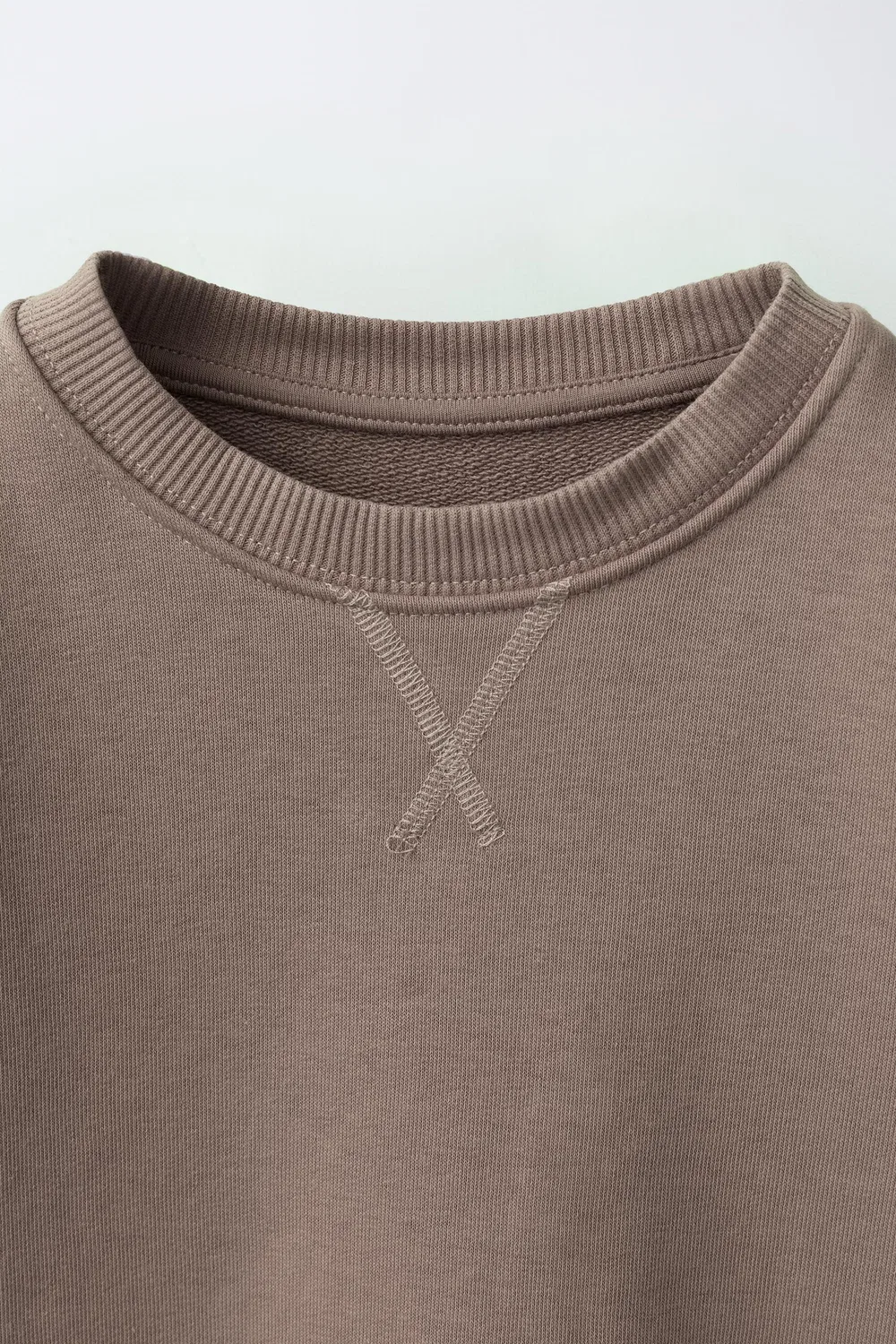 Однотонный комплект из толстовки и леггинсов. ZARA, Brown/Taupe — фото 3