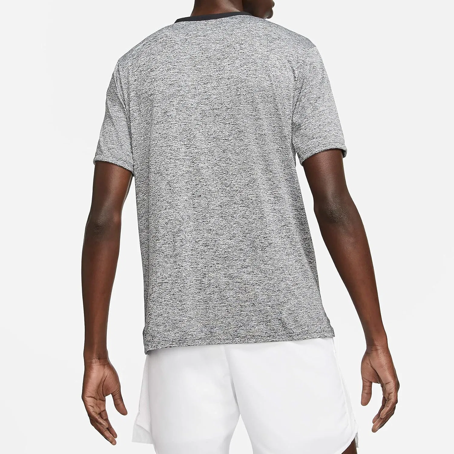 Футболка Nike Rise 365 мужская Dri-FIT для бега с коротким рукавом (Black/Heather, CZ9184-011) размер XX-Large — фото 2