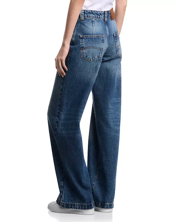 Женские джинсы с высокой посадкой Emporio Armani, Dark Blue Denim — фото 3