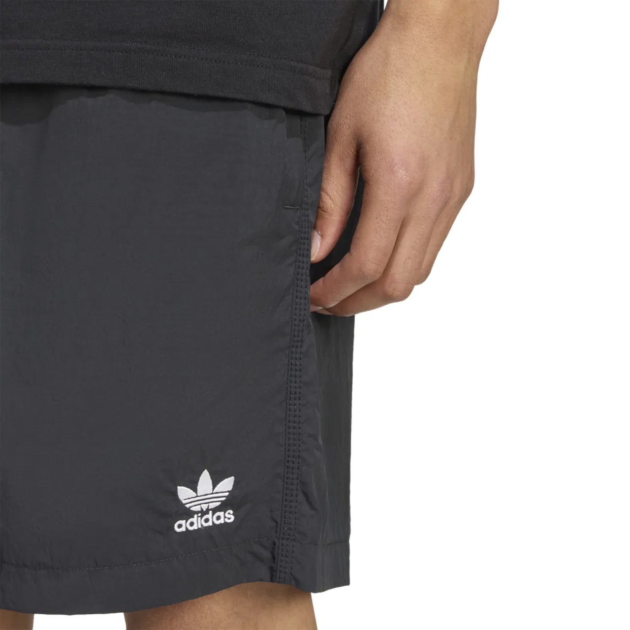 Мужские брюки Trefoil Essentials Woven Adidas, черный/белый — фото 4