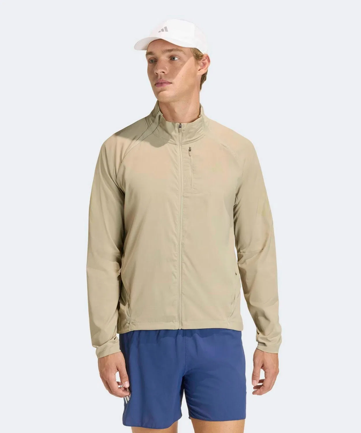 Мужская куртка-ветровка с сетчатыми вставками, модель Adi365 Formotion, Adidas, Beige
