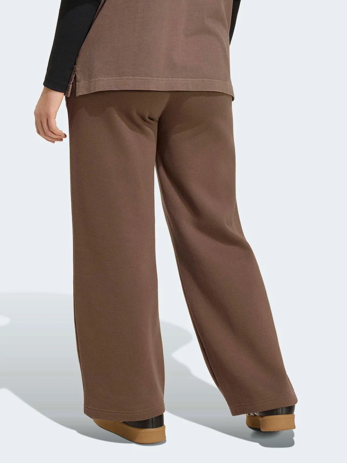 Штаны свободного кроя Essentials Wide Leg Pant, adidas Originals, коричневый — фото 2