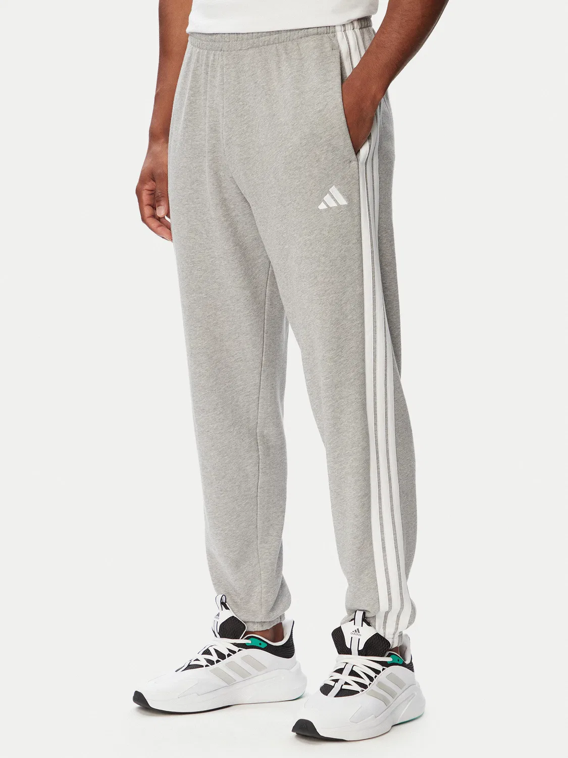 Мужские спортивные штаны стандартного кроя Essentials Adidas, светло-серый