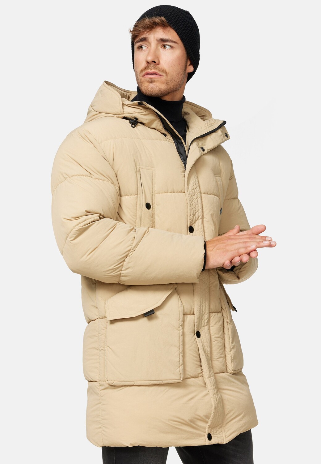 

Пальто зимнее Indicode Jeans, бежевый