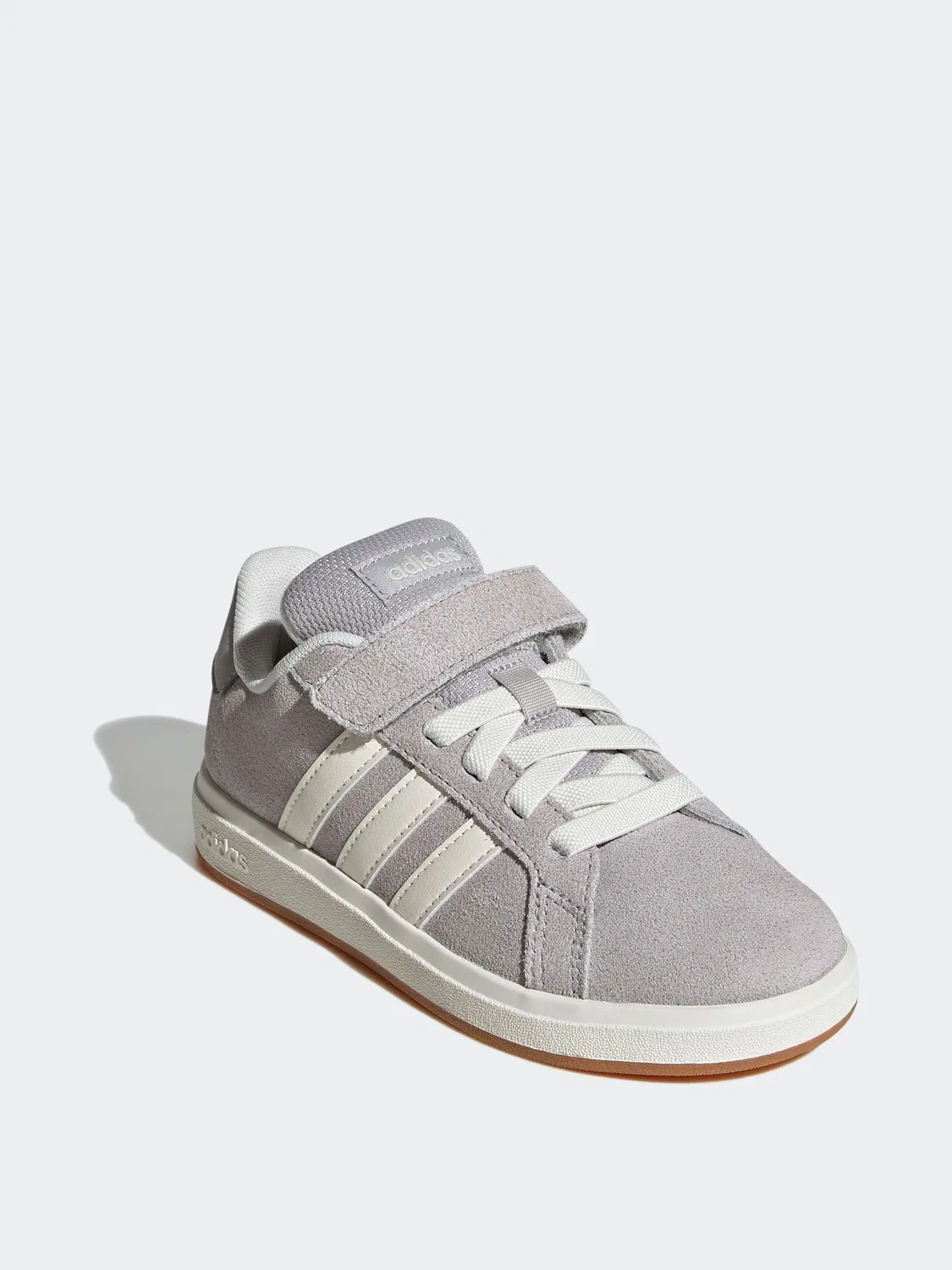 Кроссовки на эластичных шнурках adidas Grand Court 00s, серые