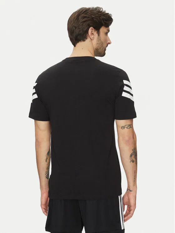 Футболка regular fit Future Icons 3-Stripes Adidas, черный — фото 3