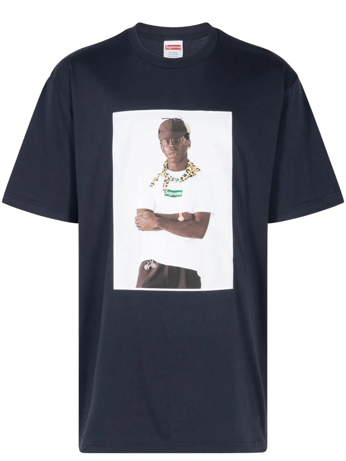 Футболка x Tyler The Creator с фотографическим принтом Supreme, синий