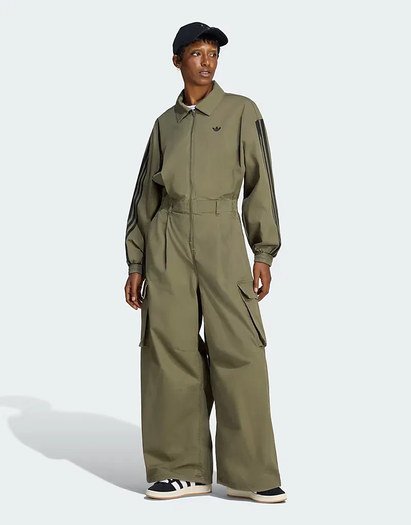 Свободный комбинезон Adidas Originals, оливковый