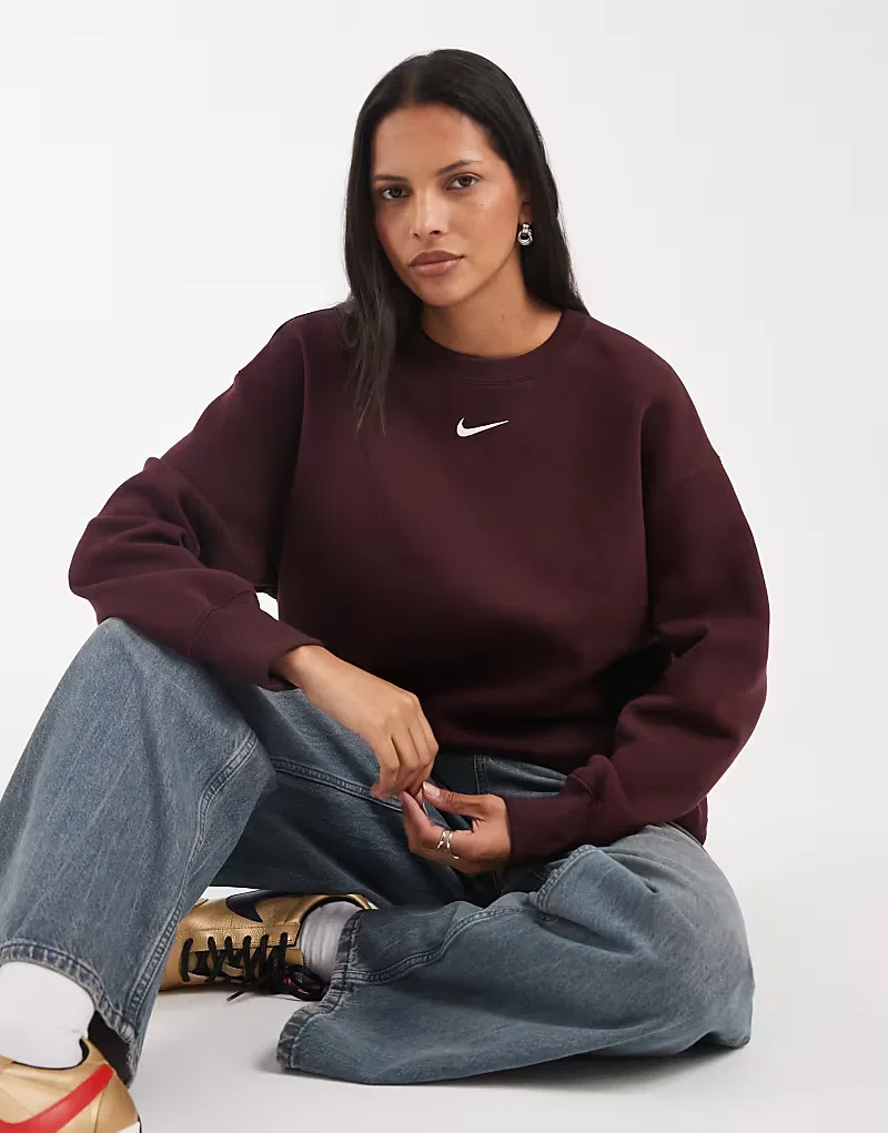 Флисовая толстовка Nike Sportswear Phoenix, бордовый
