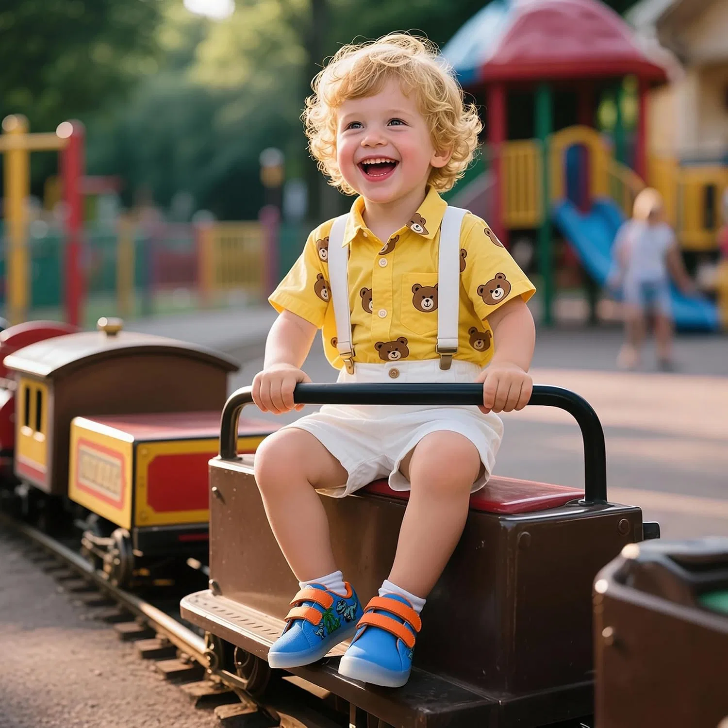 Детские кроссовки для мальчиков со светящейся подошвой YESKIS, Blue Toddler Boy Light Up Shoes — фото 2