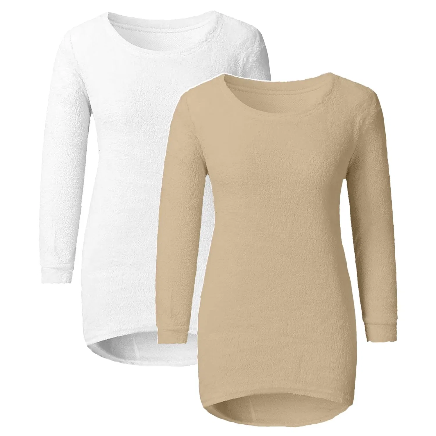 Женский свитер с кружевом и длинным рукавом, модель HUIFUAO, Z21 Khaki + White — фото 3