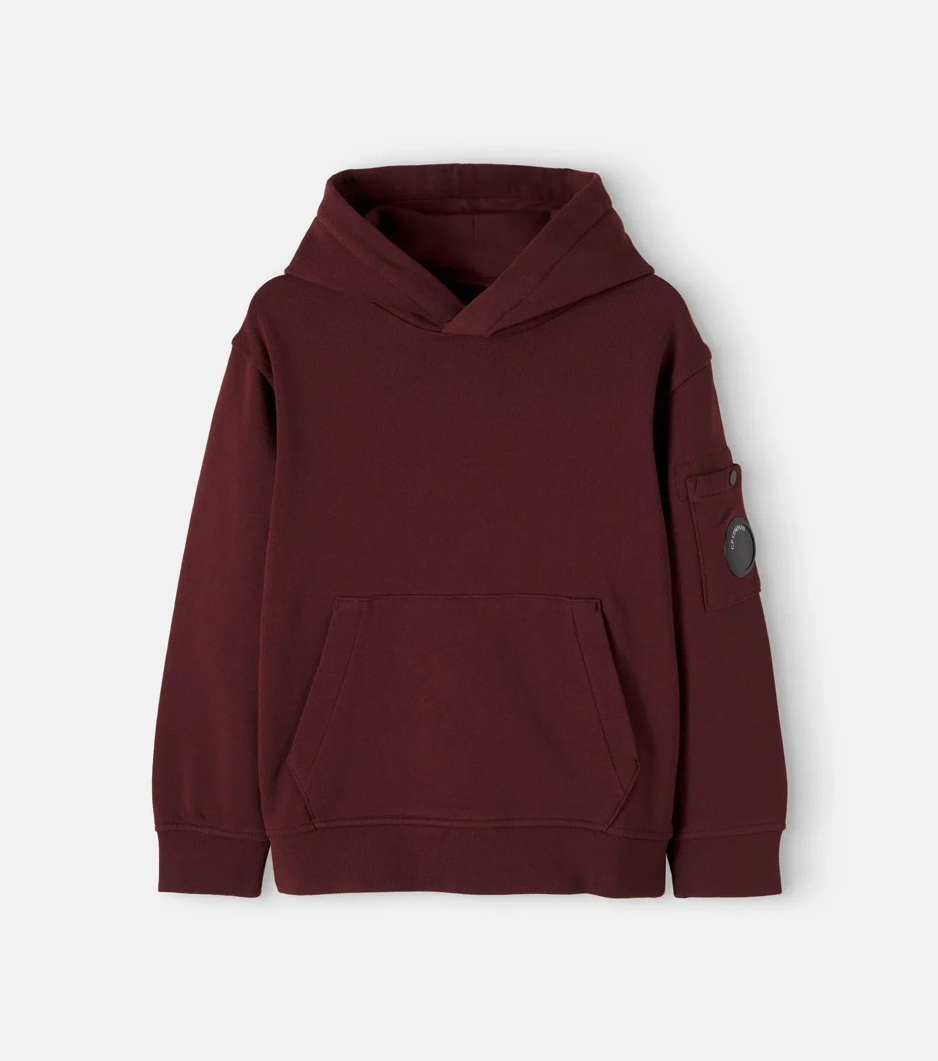 Свитшот хлопковый C.P. Company Kids, бордовый