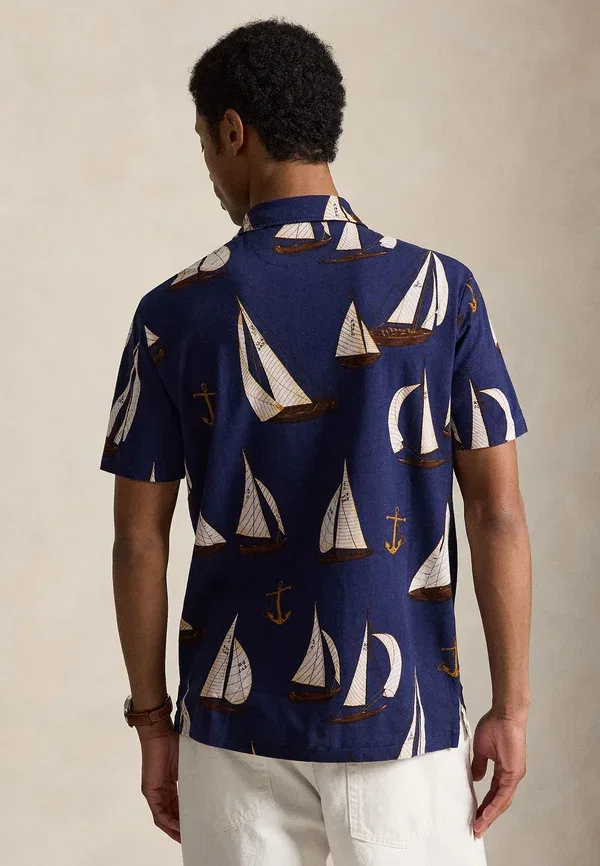 Футболка поло с принтом Standard Fit Sailboat Jersey Polo Shirt Polo Ralph Lauren, Nautical Traverse — фото 3