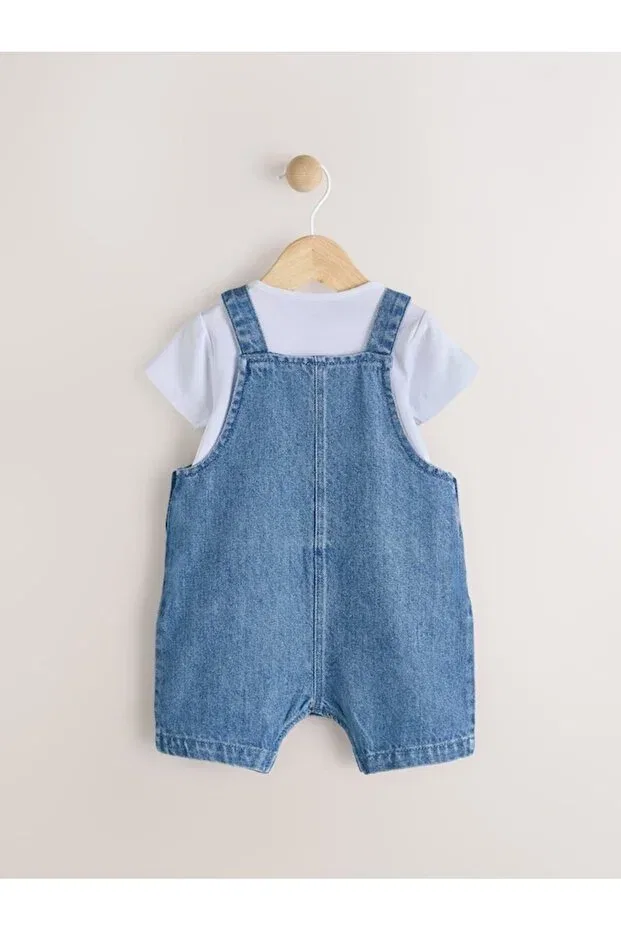 Детский комбинезон джинсовый Next Baby, Multicolor — фото 2
