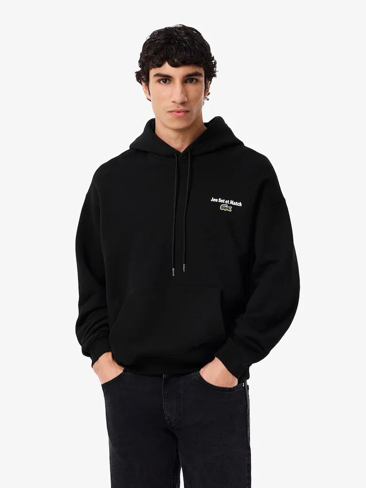 Свитшот Lacoste с логотипом, мужской, черный