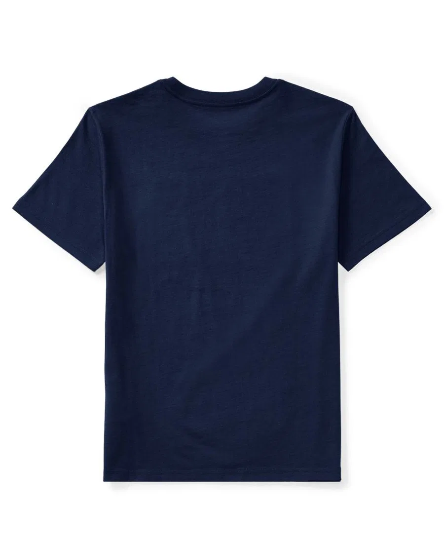 Детская футболка с аппликацией флага и вышивкой RL Polo Ralph Lauren, Cruise Navy — фото 2