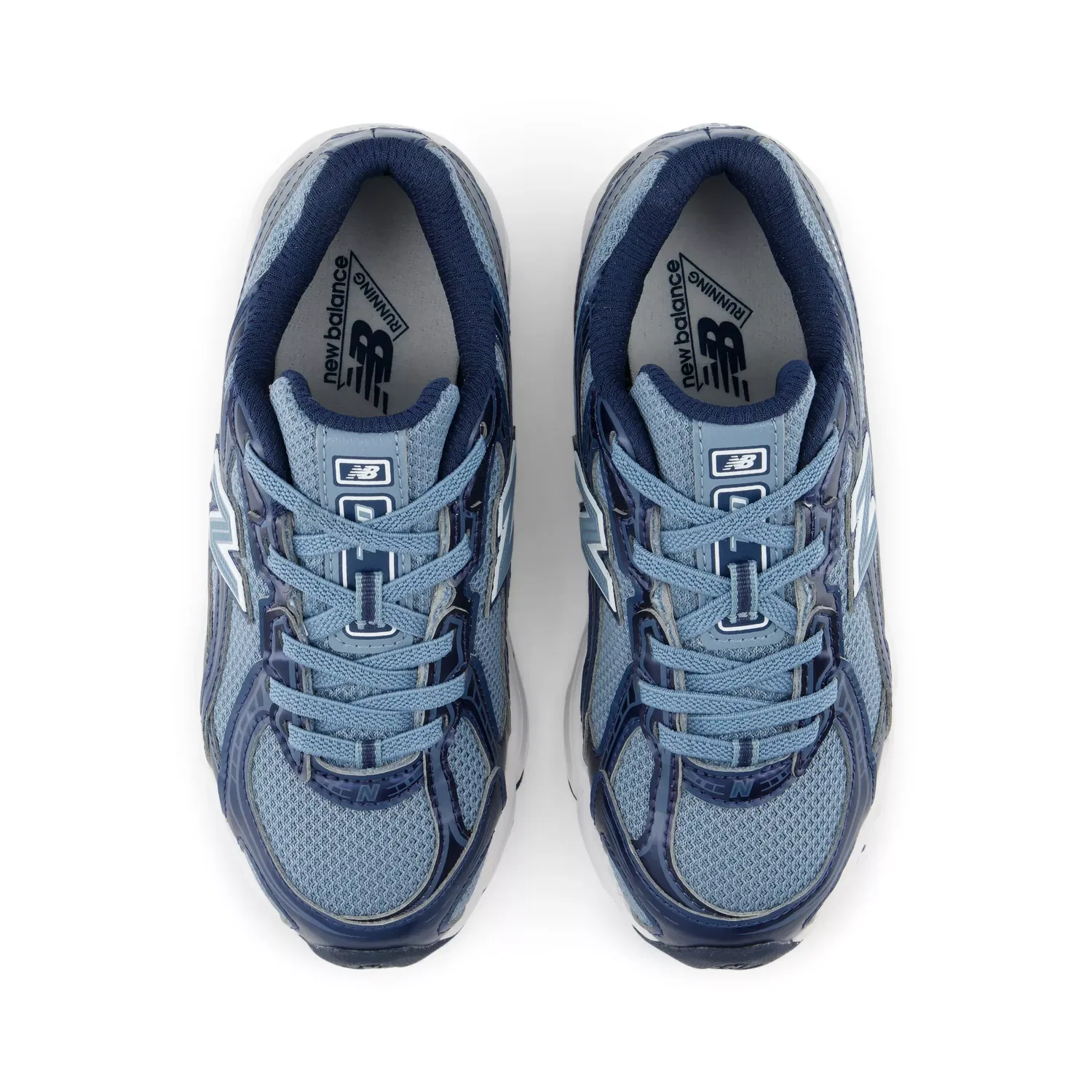 Детские кроссовки с эластичной шнуровкой 740 Bungee Lace New Balance, Shadow Blue With Nb Navy — фото 4