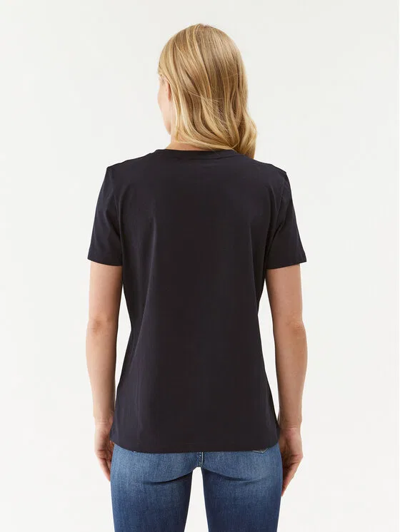 Футболка regular fit Heritage C-Nk Tommy Hilfiger, темно-синий — фото 3
