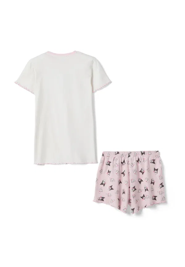 Комплект пижамы с Kuromi, хлопок, With kuromi set, Ovs, белый, розовый — фото 2