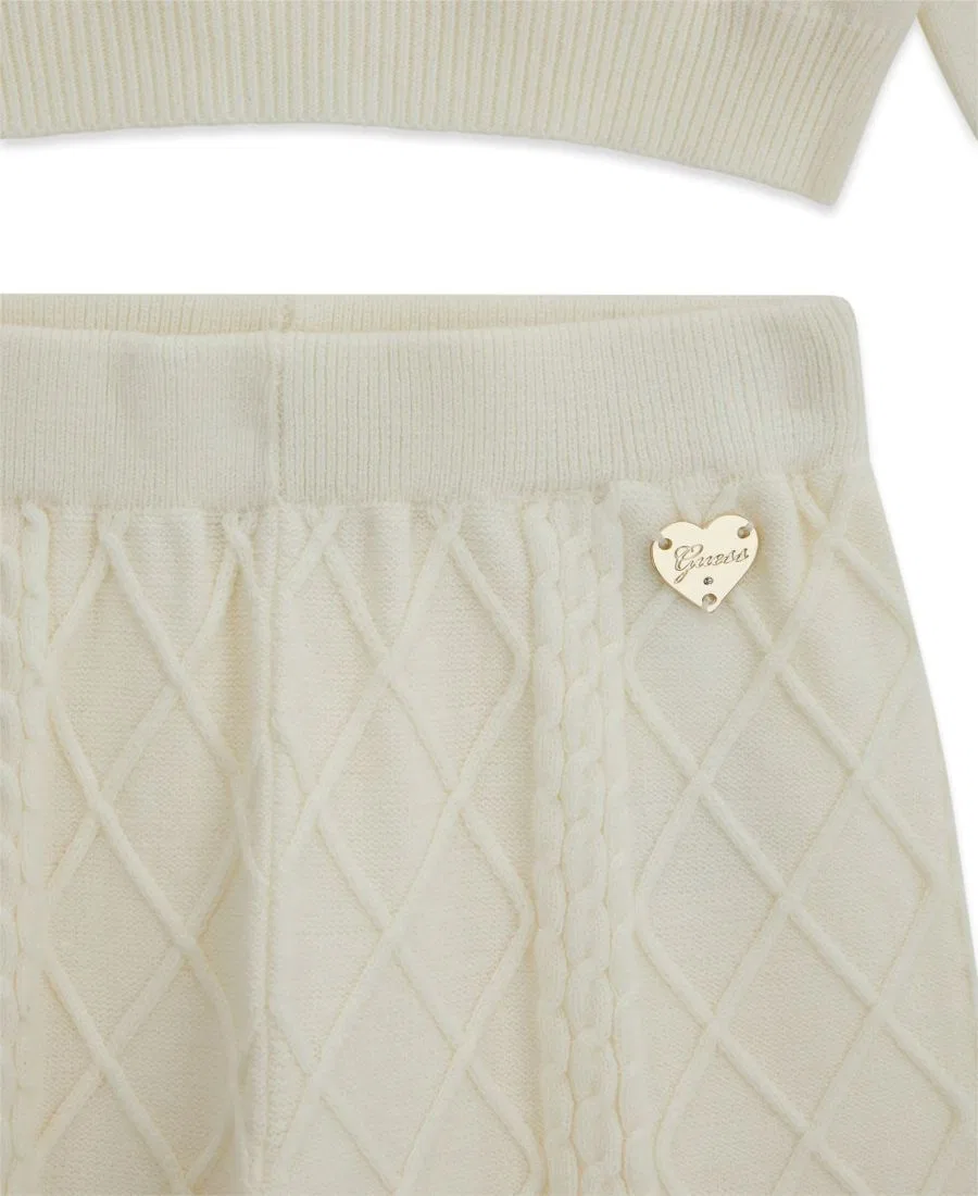Комплект: джемпер с длинным рукавом и брюки GUESS, Cream — фото 4
