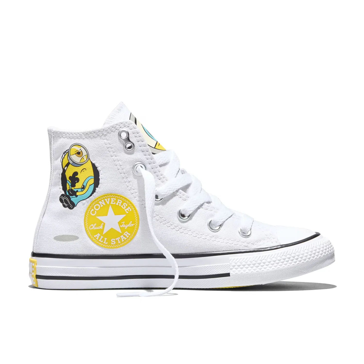 Детские кроссовки для мальчиков с принтом Chuck Taylor All Star Minions Converse, Blanco