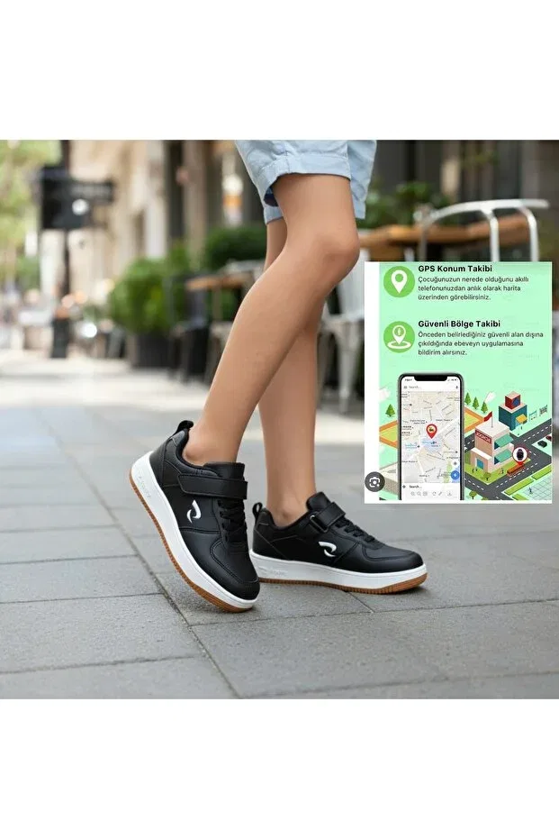 Детские туфли для девочек на липучке Safe Steps Sepona, Black