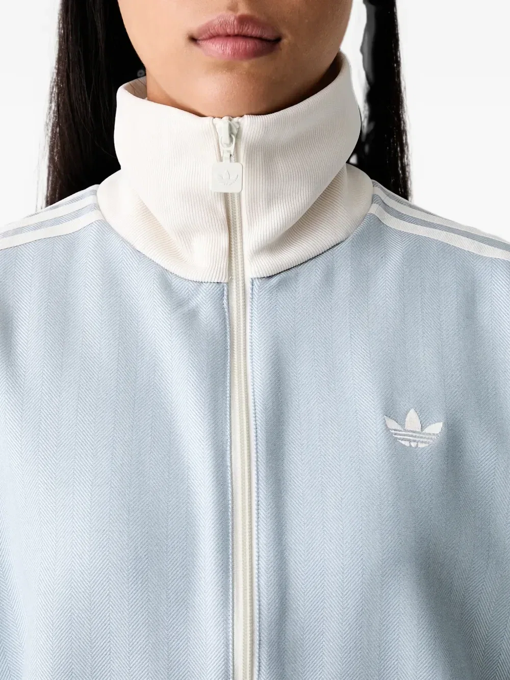 Твидовая спортивная куртка OG на молнии Adidas, синий — фото 4