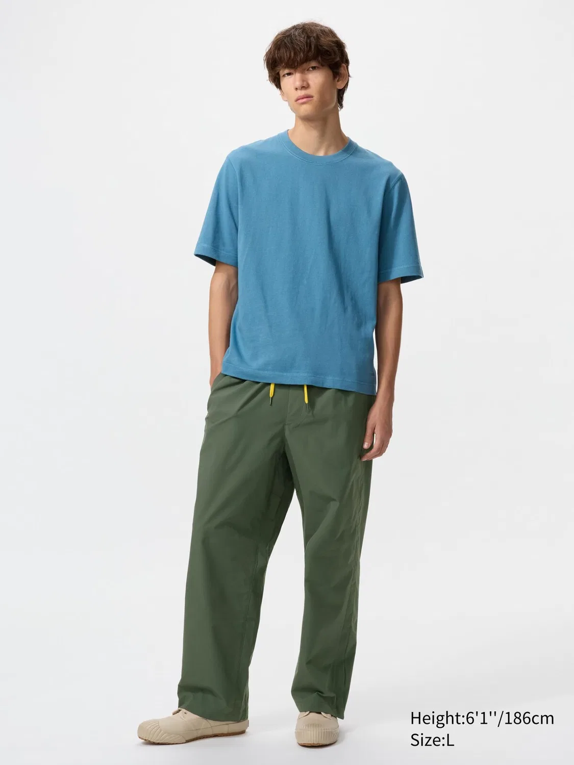 Футболка Uniqlo, двухцветная, оранжевый — фото 2