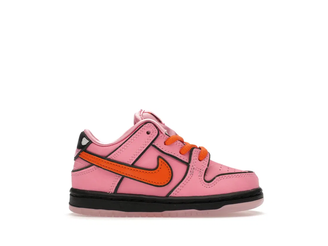 Детские кроссовки с принтом Nike SB Dunk Low Powerpuff Girls Blossom Nike, Lotus Pink Digital Pink Medium Soft Pink