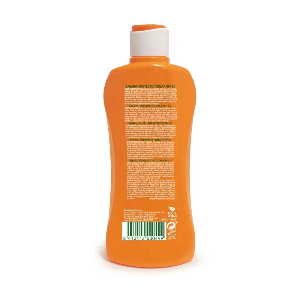 Солнцезащитный лосьон для тела Babaria SPF 50, 200 мл, White — фото 2