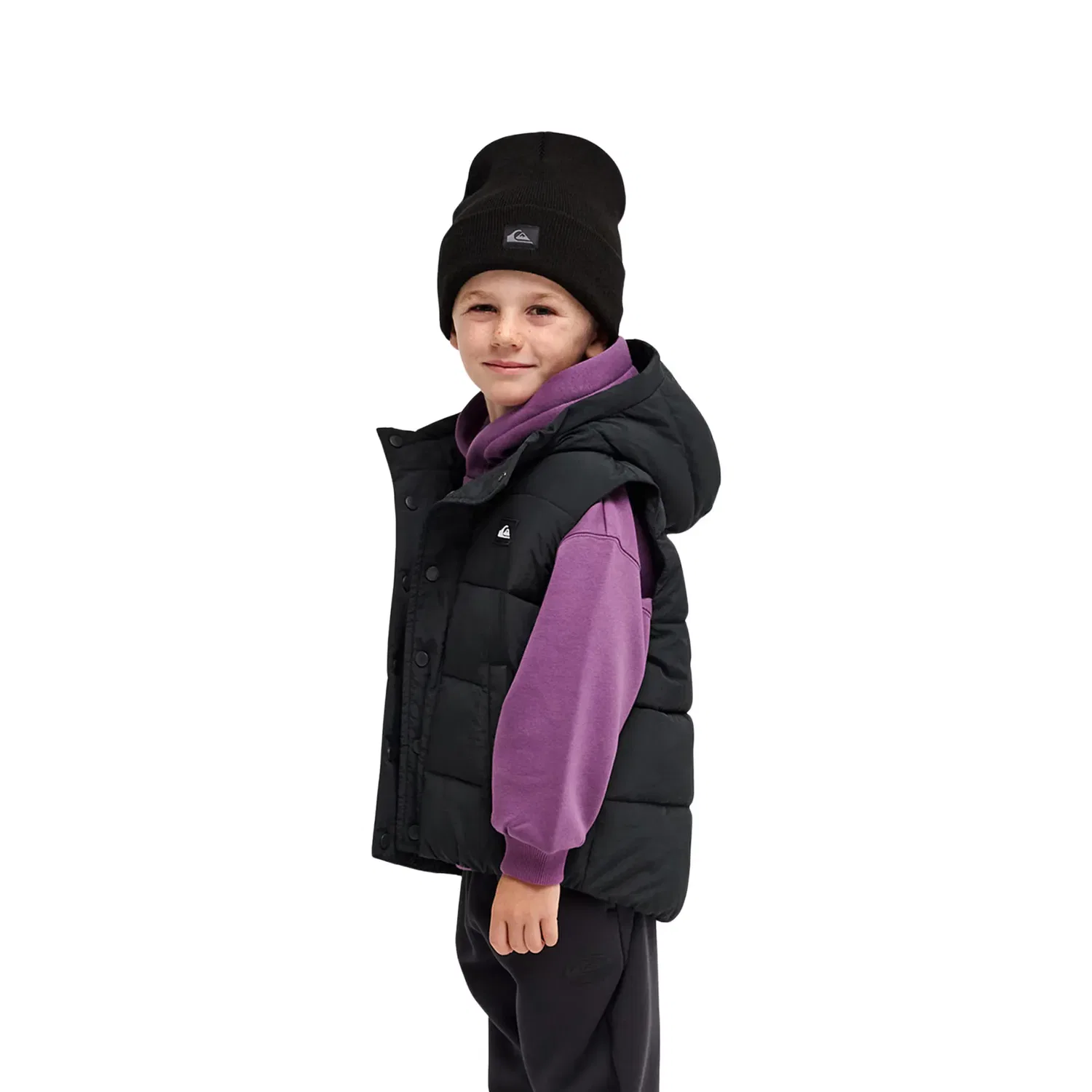 Детский жилет для мальчиков без рукавов Nollie Sleeveless Puff Quiksilver, Negro — фото 4