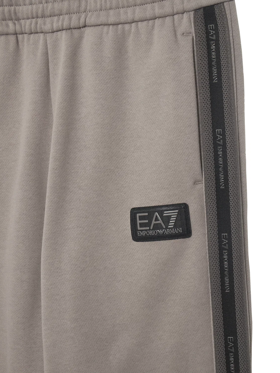Спортивные штаны стандартного кроя для мальчика Ea7 Emporio Armani, серый — фото 3