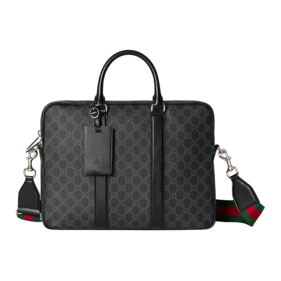 

GUCCI Сумка GG Supreme GG Monogram Coated Fabric мужская черная