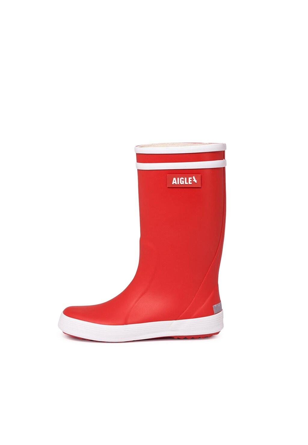 

Резиновые сапоги Aigle, цвет rouge/blanc