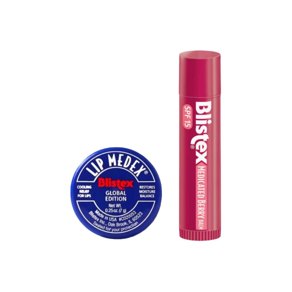 

BLISTEX Маленькая синяя баночка+набор бальзамов для губ со вкусом ягод успокаивающий, увлажняющий и восстанавливающий 7g+4.25g