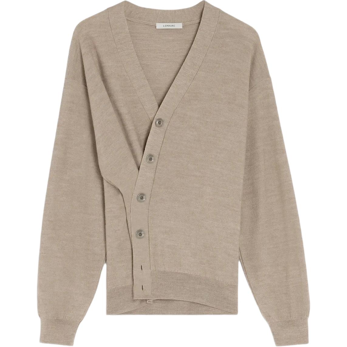 

Кардиган с перекрученными пуговицами Lemaire, Light Taupe