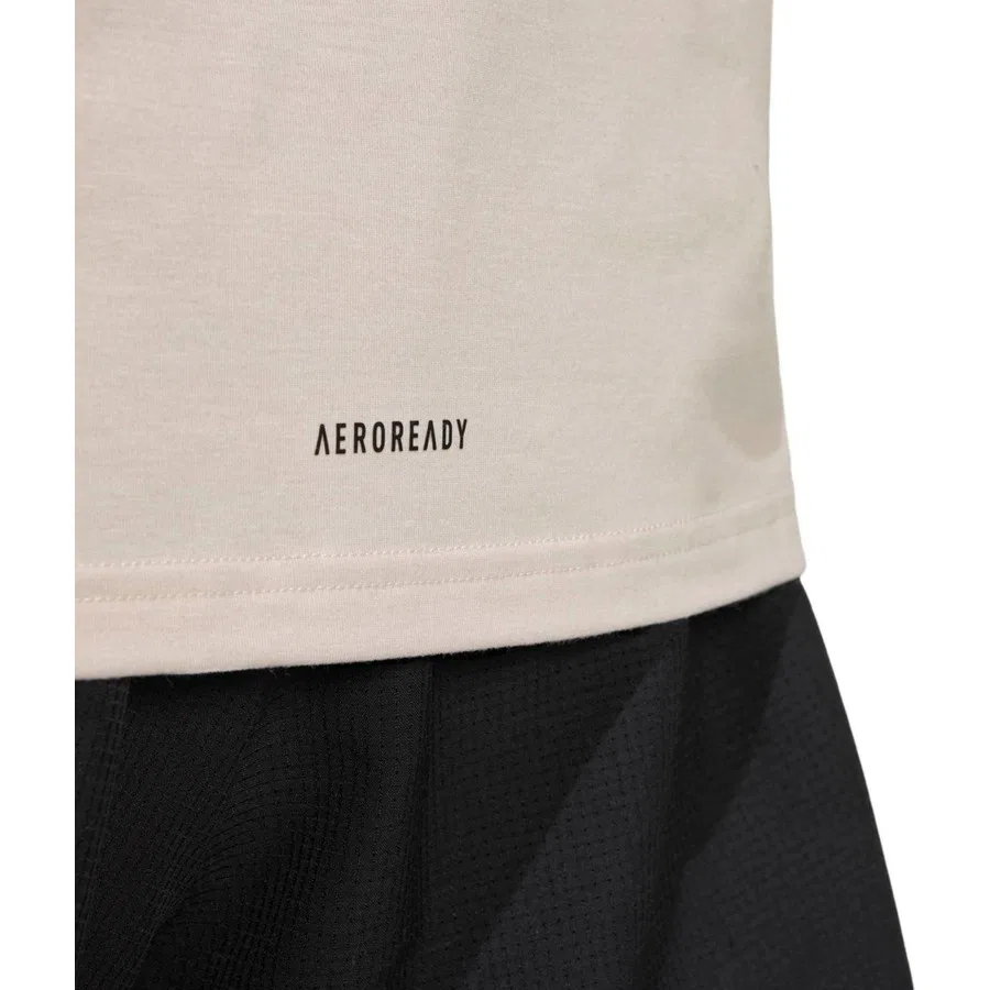 Футболка с принтом D4T Tee adidas, Бежевый — фото 4