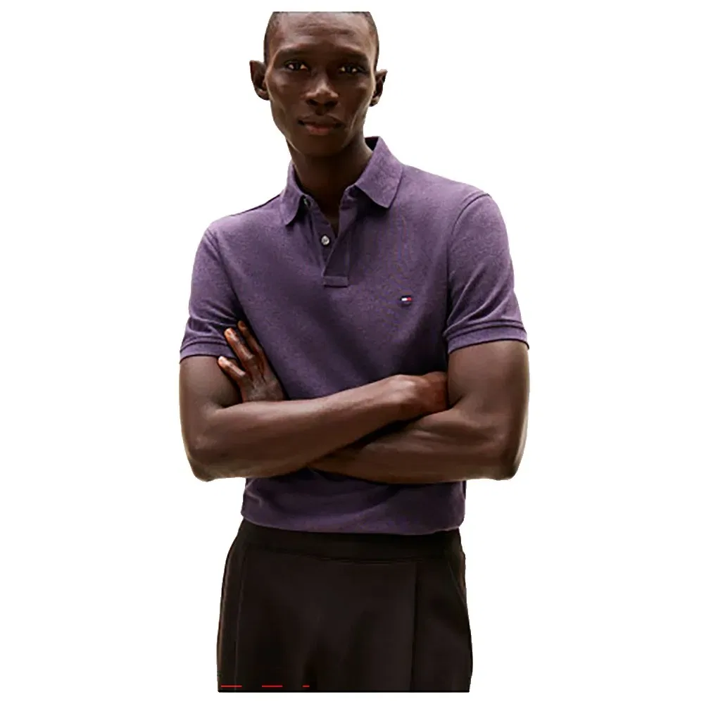 Поло Tommy Hilfiger 1985 Regular Fit, фиолетовый