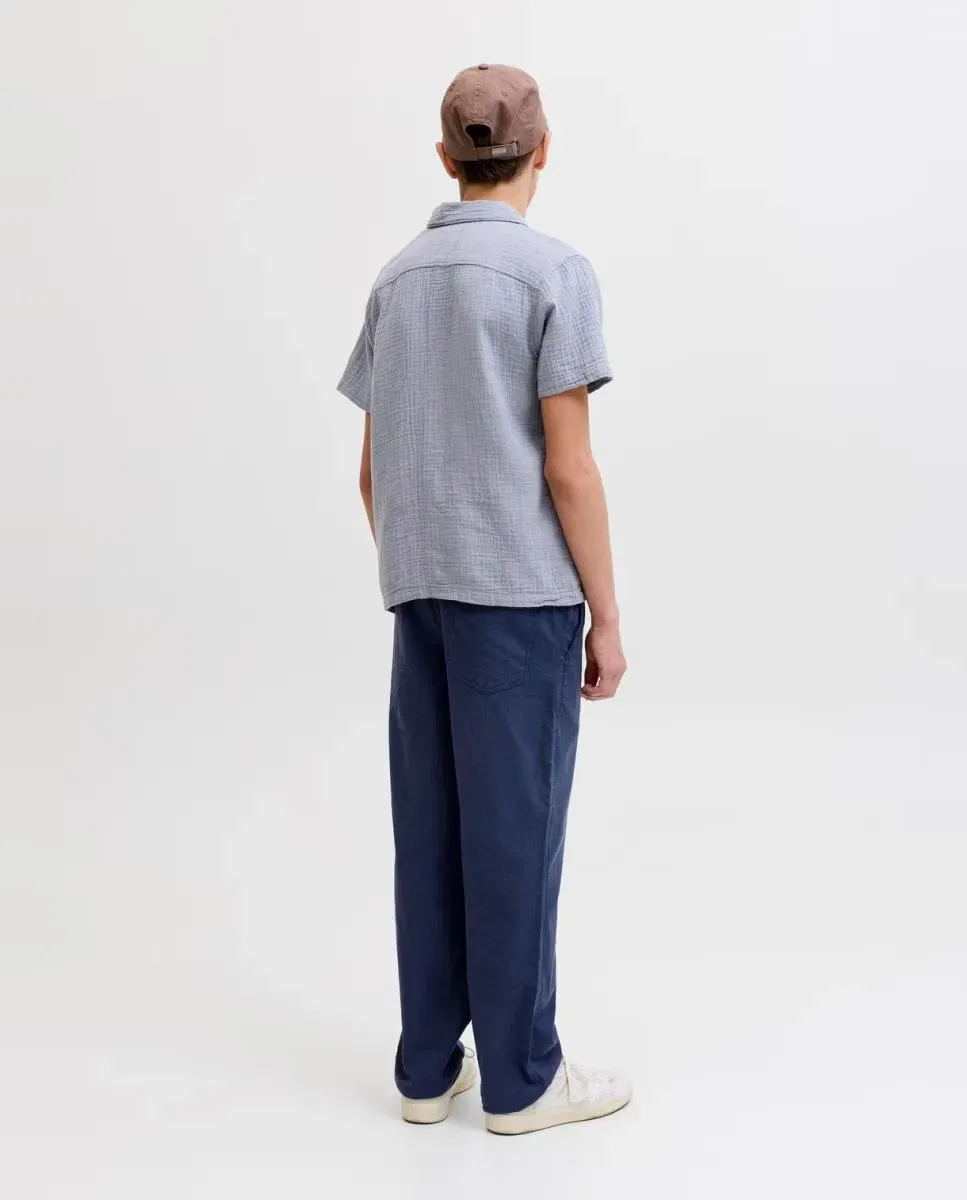 Детская рубашка для мальчиков с коротким рукавом Jack & Jones, Azul — фото 2