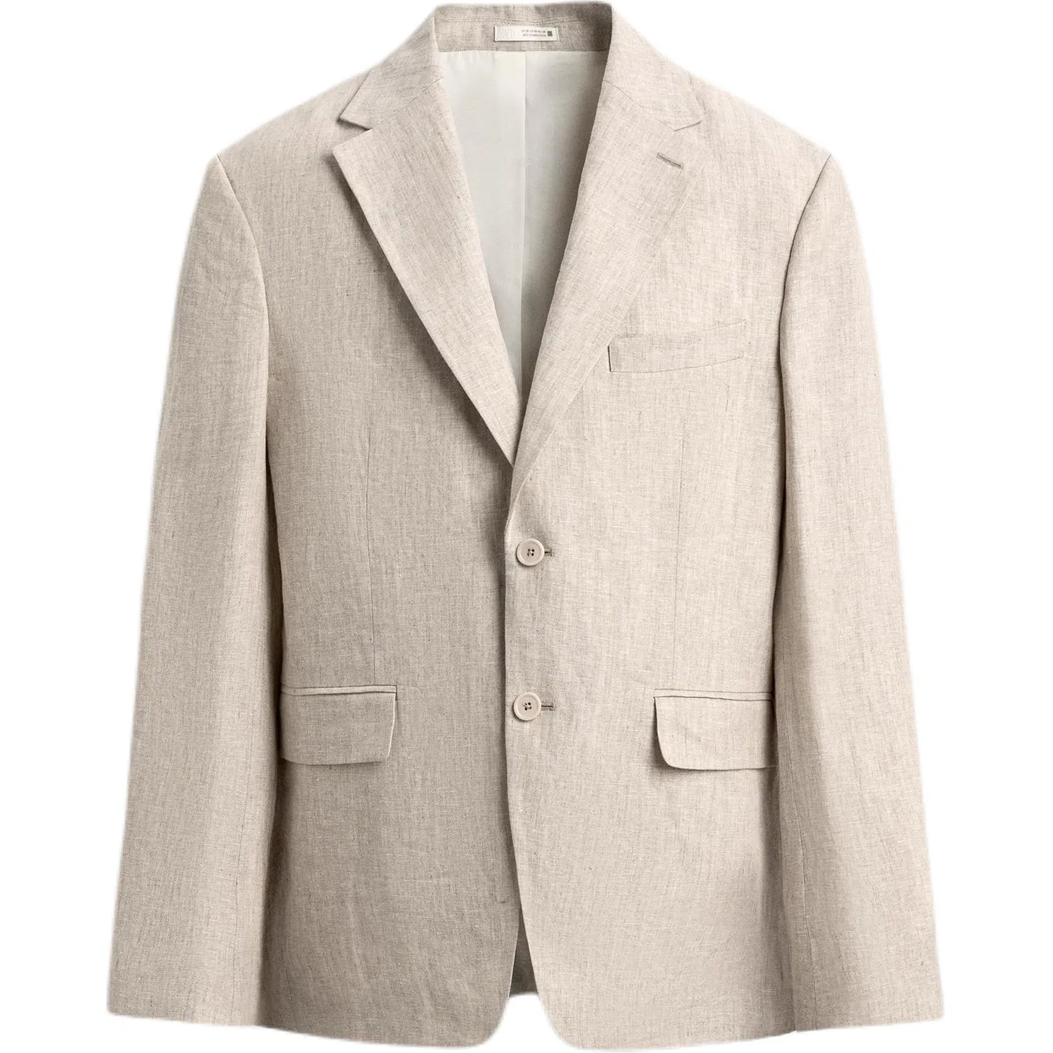 Мужской деловой костюм с воротником Light Beige ZARA, Light Beige